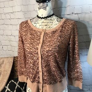 American Eagle sequence sparkle cardigan